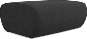 Pufa - z tkaniny szenilowej - antracyt - NANEA