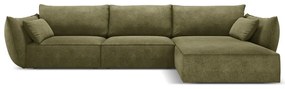 Zielony narożnik (prawostronny) Vanda – Mazzini Sofas