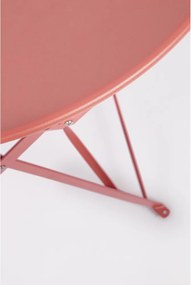 Stalowy zestaw mebli ogrodowych w kolorze terakoty dla 2 osób Austin – Bizzotto