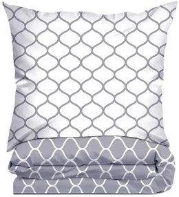 Pościel Bawełniana Greno Premium Decor 160x200 szara GRENO