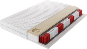 Masseno Materac CALVADO MULTI 100x200 cm sprężynowy multipocket dwustronny średnio twardy H3