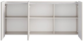 Komoda Malmi 150 cm wisząca - kaszmir / crema bianca / złoty