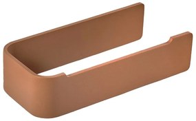 Ścienny metalowy uchwyt na papier toaletowy w kolorze terakoty Ume – Zone