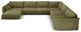 Zielony narożnik (prawostronny) Vanda – Mazzini Sofas
