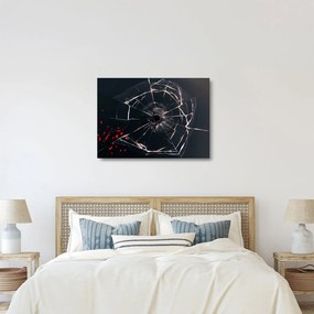 Obraz na szkle - Abstrakcyjny obraz - potłuczone szkło (70x50 cm)