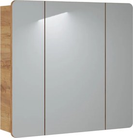 Szafka łazienkowa z lustrem 3-drzwiowa 80 cm, Aruba 843 FSC