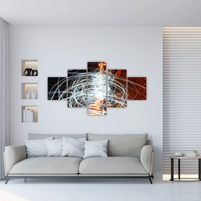 Obraz fal świetlnych (125x70 cm)