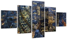Obraz - Wieczorna panorama Londynu (125x70 cm)
