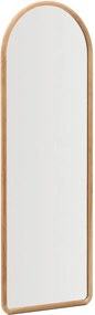 Lustro z drewnianą ramą ścienne 55x155 cm Milsa – Kave Home
