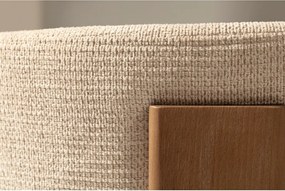 Kremowe tapicerowane krzesła zestaw 2 szt. Nadia – MOME