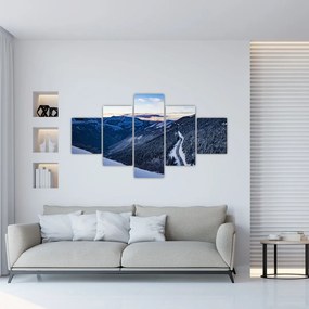 Obraz ośnieżonego stoku (125x70 cm)