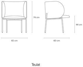 Pomarańczowy fotel z imitacji skóry Mogi – Teulat