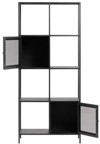 Czarny metalowy regał 80x180 cm Malibu – Unique Furniture