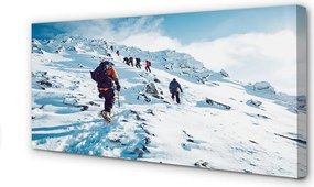 Obraz na płótnie Zdobywanie Zimowych Szczytów