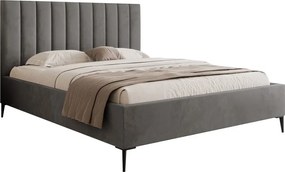 Łóżko Mona Slim III 160 Tkanina VELUTTO 18 stelaż metalowy