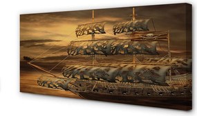 Obraz na płótnie Statek na Spokojnym Morzu