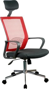 Fotel biurowy OCF9 siatkowy Czerwony