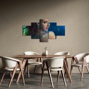Obraz - Spojrzenie młodej kobiety (125x70 cm)