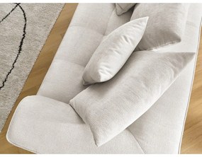 Beżowa sofa z tkaniny szenilowej 237 cm Whesley – Bobochic Paris