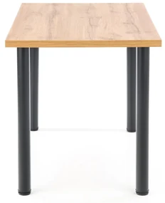 MODEX 2 120 stół kolor blat - dąb wotan, czarny, prostokątny, tradycyjny