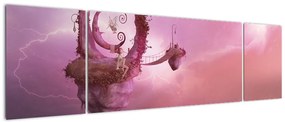 Obraz - Wróżka na pływającej wyspie (170x50 cm)