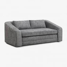Dwuosobowa Rozkładana Sofa Dalila Z Tkaniny Bouclé Curly Antracita Grey - Sklum