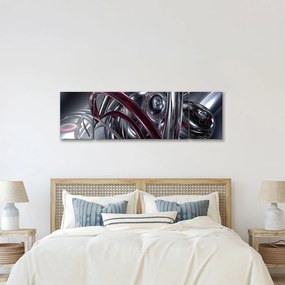 Obraz szarej abstrakcji (170x50 cm)