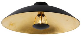 Vintage lampa sufitowa czarna ze złotem 60 cm - Emilienne Novo Nowoczesny Oswietlenie wewnetrzne