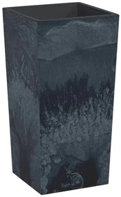 Antracytowa wysoka donica ogrodowa stylizowana na beton S7-N51