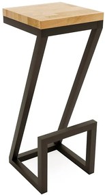 Nowoczesny dębowy hoker loft - Delto 6X