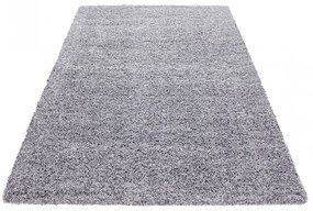 Dywan shaggy jednokolorowy jasny szary 200 cm x 290 cm
