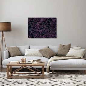 Obraz na szkle ciemnoczerwonych liści (70x50 cm)