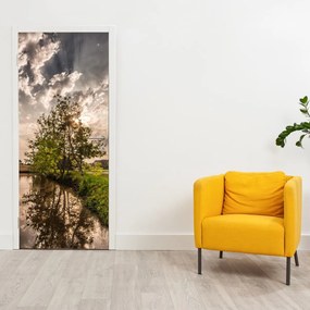 Fototapeta na drzwi - Natura z promieniami (95x205cm)