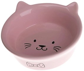 Różowa ceramiczna miska dla kota Dakls, ø 14 cm