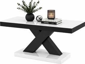 Praktyczna ława czarno - biały połysk S0-D84