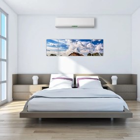 Obraz pola słoneczników (170x50 cm)