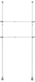Zestaw 2 teleskopowych drążków na ubrania Wenko Herkules, dł. 75-120 cm