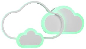 Biała lampa dziecięca 52x25 cm Cloudy – Trio