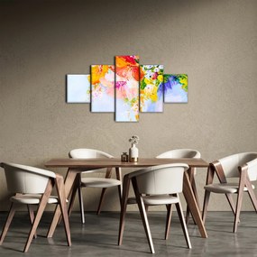 Obraz - Kwiaty, malarstwo (125x70 cm)