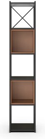 Czaro-/ceglasty regał 36x179 cm Anya – Marckeric