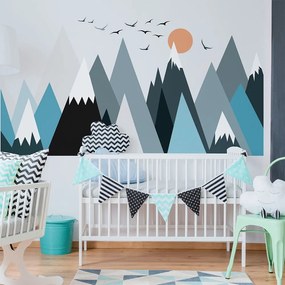 Naklejka ścienna Ambiance Giant Kid Sticker Scandinavian Mountains Parka