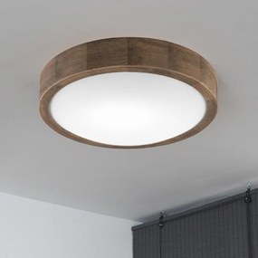 Brilagi-LED RGBW ściemnialna oprawa sufitowa CARVALHO SLIM 1xE27/9W/230V Wi-Fi dąb śr. 27 cm