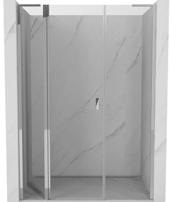 Mexen Mist L drzwi prysznicowe uchylne 150 cm, transparent, chrom - 8A4L-150-001-01-00