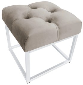 Pufa CHESTERFIELD LOFT ławka postawa biała MG09