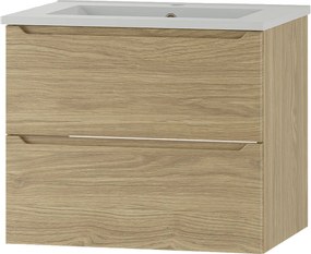 Zestaw do Łazienki 60cm Szafka z Umywalką Dąb Olejowany Etna