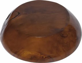 Misa dekoracyjna z drewna tekowego 40 cm ręcznie robiona