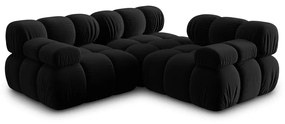 Czarna aksamitna sofa 282 cm Bellis – Micadoni Home