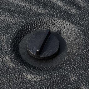 Outsunny podstawa do parasola ogrodowego 22 kg czarna cementowa Ø51x12 cm pasuje do drążków 38/48 mm do ogrodu tarasu balkonu | Aosom PL