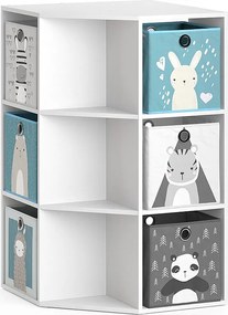 Półka dla dzieci biały 64x64x107.8 luigi