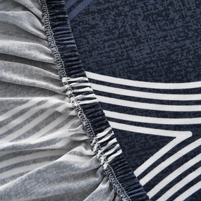 4Home Pokrowiec elastyczny na kanapę dwuosobową Elegant niebieski, 145-185 cm + poszewka gratis, 145-185 cm